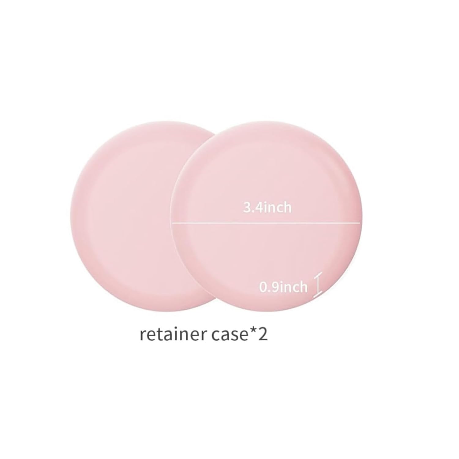 2 Pack Slim Retainer Case for Invisalign Aligners - Cute Orthodontic Mouth Guard Storage with Silicone Pad, Retainer Removal Tool & Cleaning Brush (Pink) - Perfect for Travel, School & Daily Teeth Protection