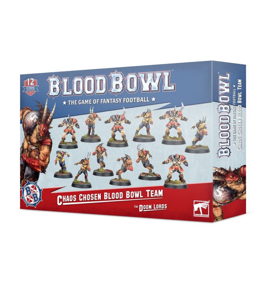 Blood Bowl Chaos Chosen Team: The Doom Lords - Fantasy Football Board Game for Competitive Play & Tabletop Gaming Parties