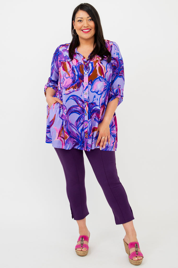 Celine Blouse for Women - Lily Love Linen Bamboo Shirt - Elegant Casual Wear for Office, Dating & Summer Outfits