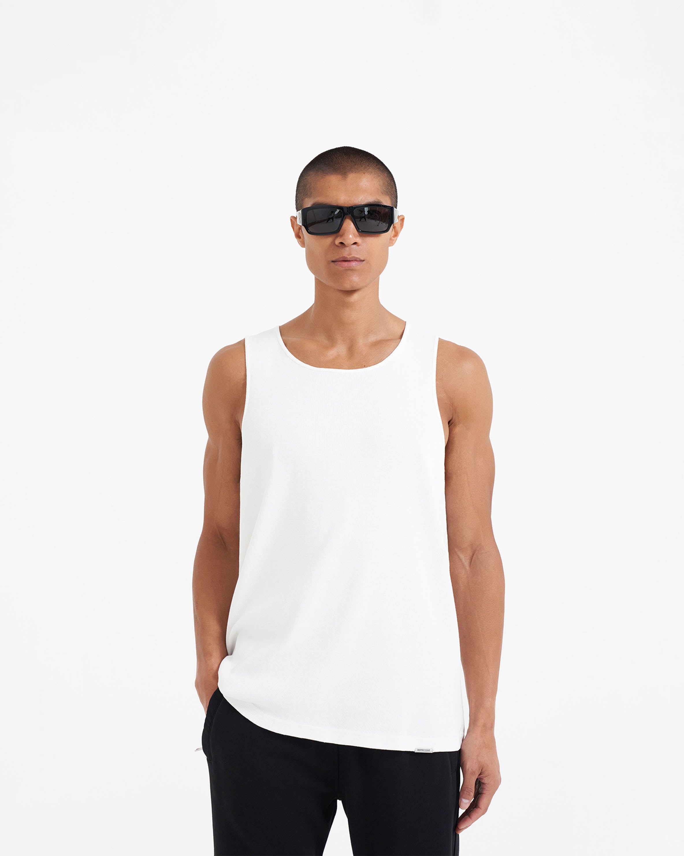 Premium Cotton Tank Top for Women - Flat White - Perfect for Summer, Gym & Casual Wear