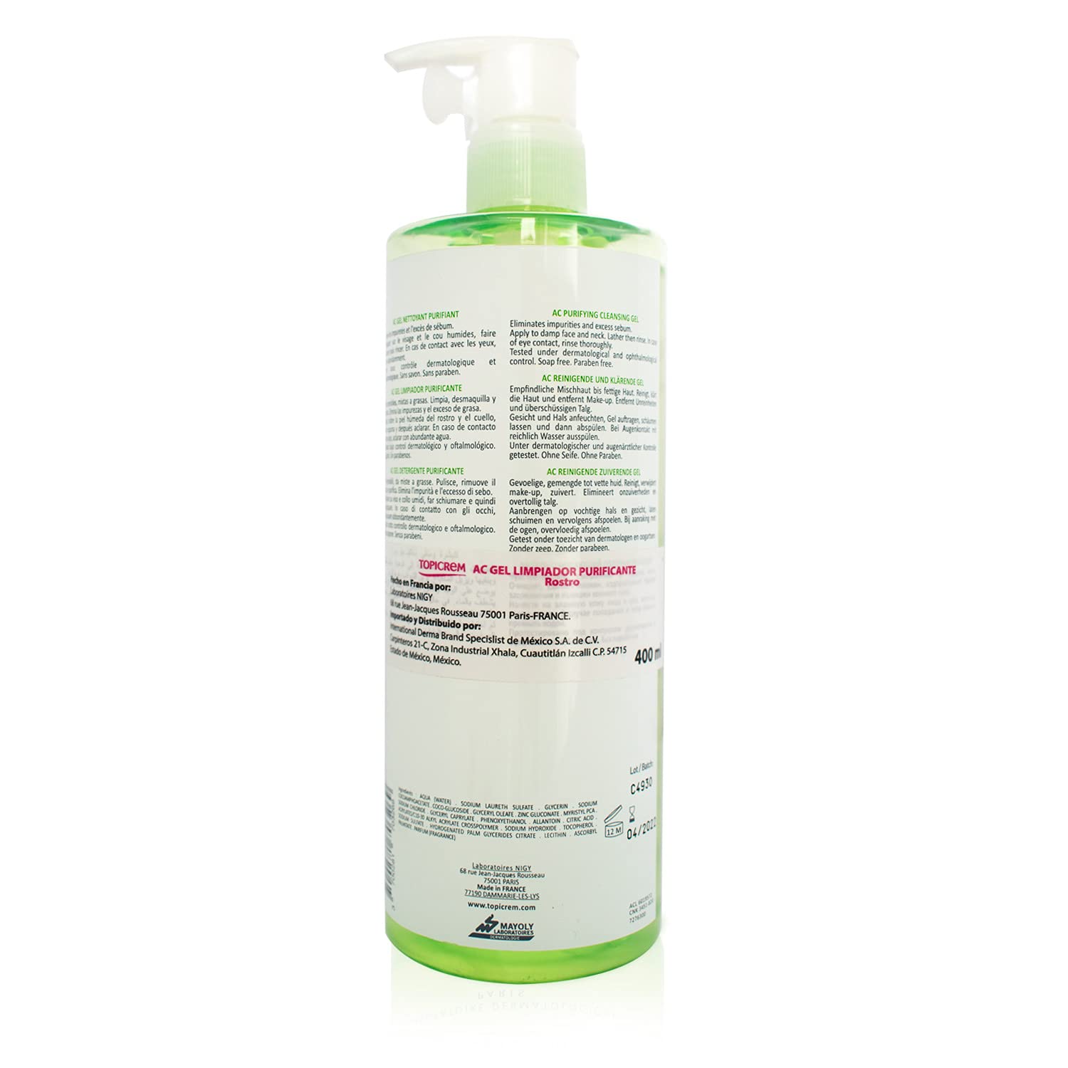 Teodermsrl Body Cleansing Gel - 400ml Hydrating Shower Gel for Sensitive Skin | Gentle Daily Cleanser for Men & Women | Perfect for Dry, Irritated Skin Care Routine