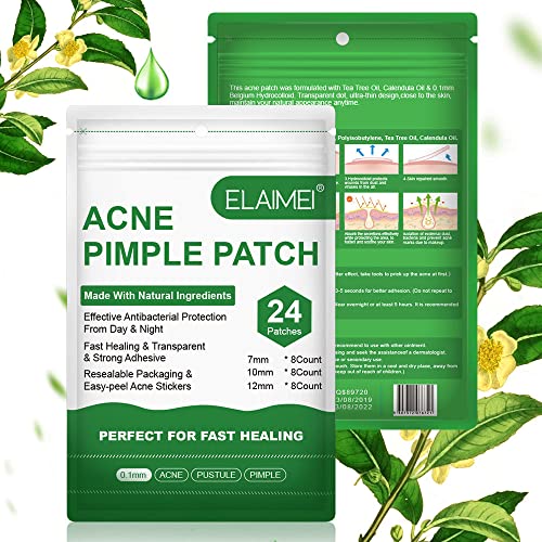 NICEADA Hydrocolloid Acne Pimple Patches for Zits & Blemishes - 48 Count Vegan Spot Treatment Stickers for Face & Skin Care | Cruelty-Free Green Packaging | Perfect for Overnight Acne Treatment & Daily Skincare Routine