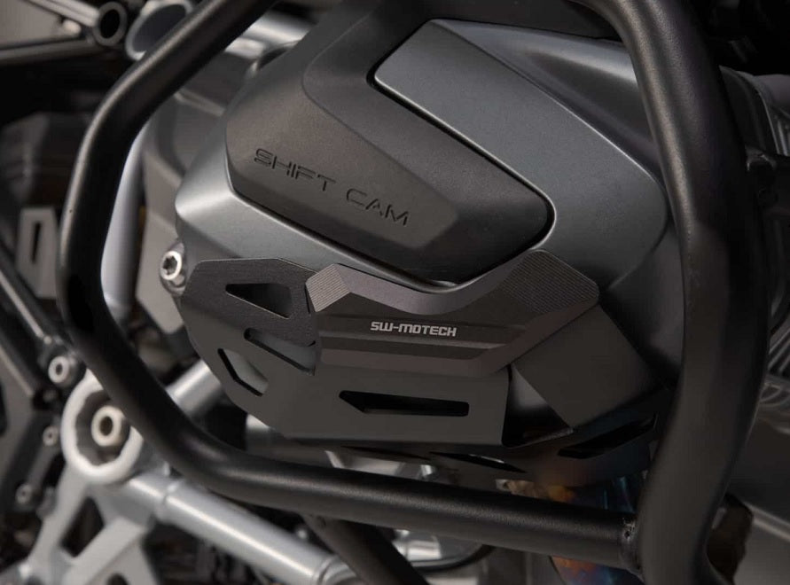 SW Motech R1250 Series Aluminum Valve Cover Guards - Durable Motorcycle Protection for BMW R1250GS/R1250GSA - Perfect for Off-Road & Adventure Riding