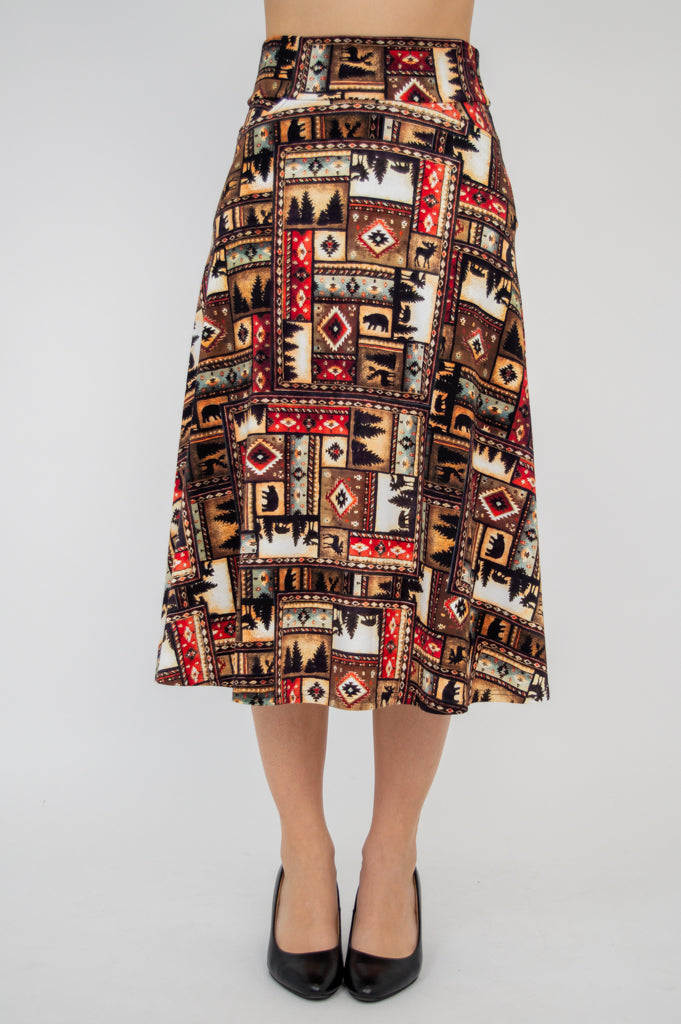 Gillian Skirt - Arizona Style Bamboo Midi Skirt for Women | Comfortable & Breathable Summer Skirt for Beach, Vacation & Casual Wear