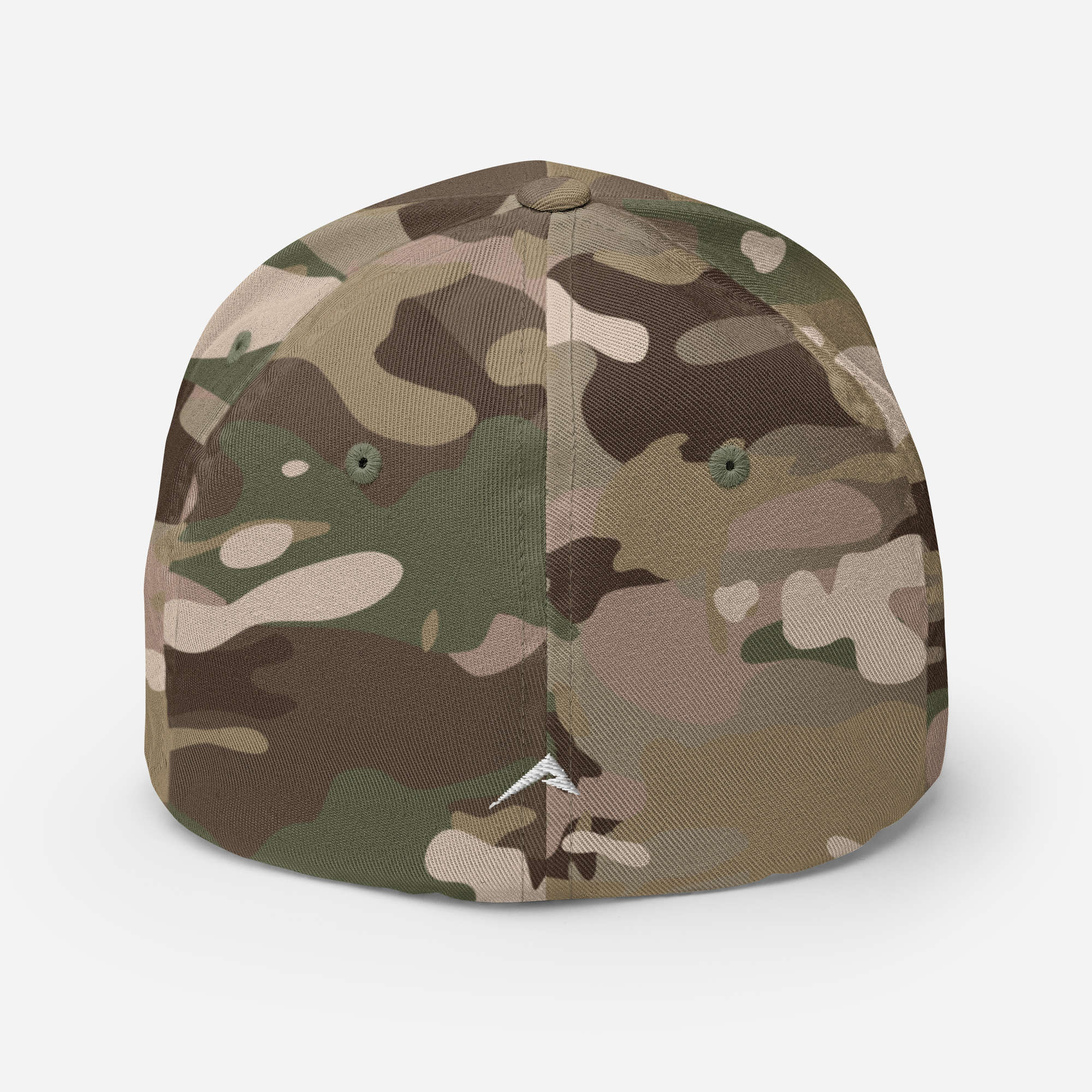 Flexfit Baseball Cap - White/Green Multicam - Adjustable & Comfortable for Outdoor Activities, Sports, and Casual Wear