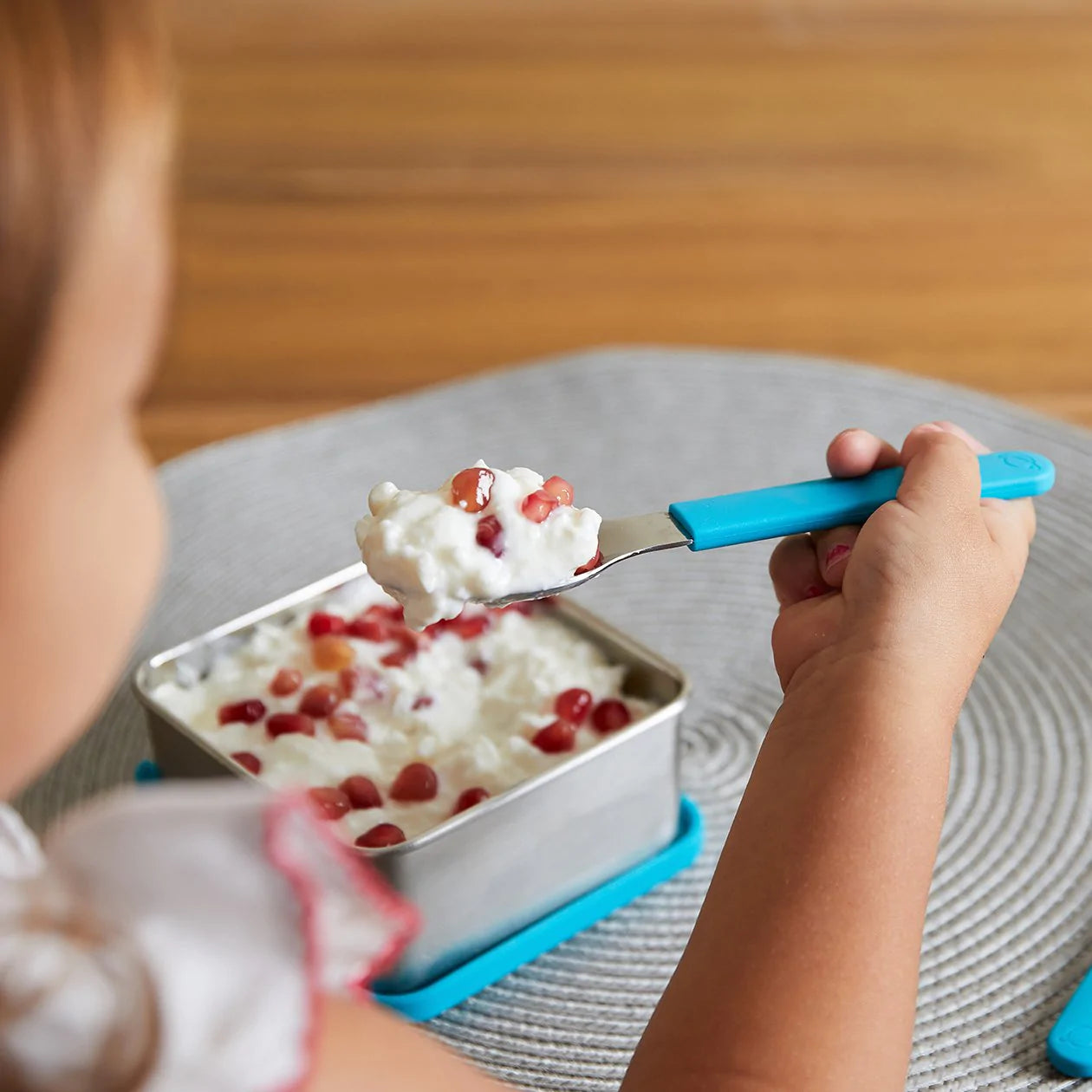 PlanetBox Magnetic Utensils Set - Stainless Steel Kids Lunchbox Cutlery with Travel Case | Perfect for School, Picnics & On-the-Go Meals