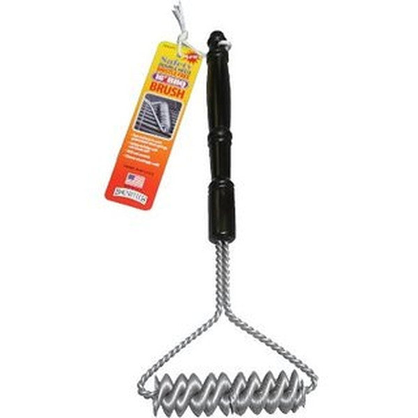 Brushtech 16 Bristle Free BBQ Grill Brush - Heavy Duty Stainless Steel Scraper for Outdoor Grilling, Camping & Backyard Barbecue Cleaning