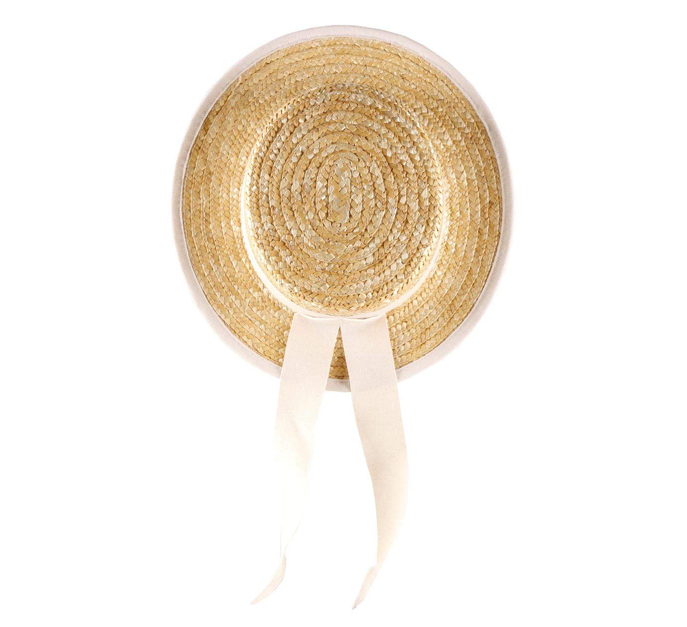 Gondolier Boater Hat - Classic Straw Hat for Men & Women - Perfect for Venetian Costumes, Summer Outfits, and Themed Parties