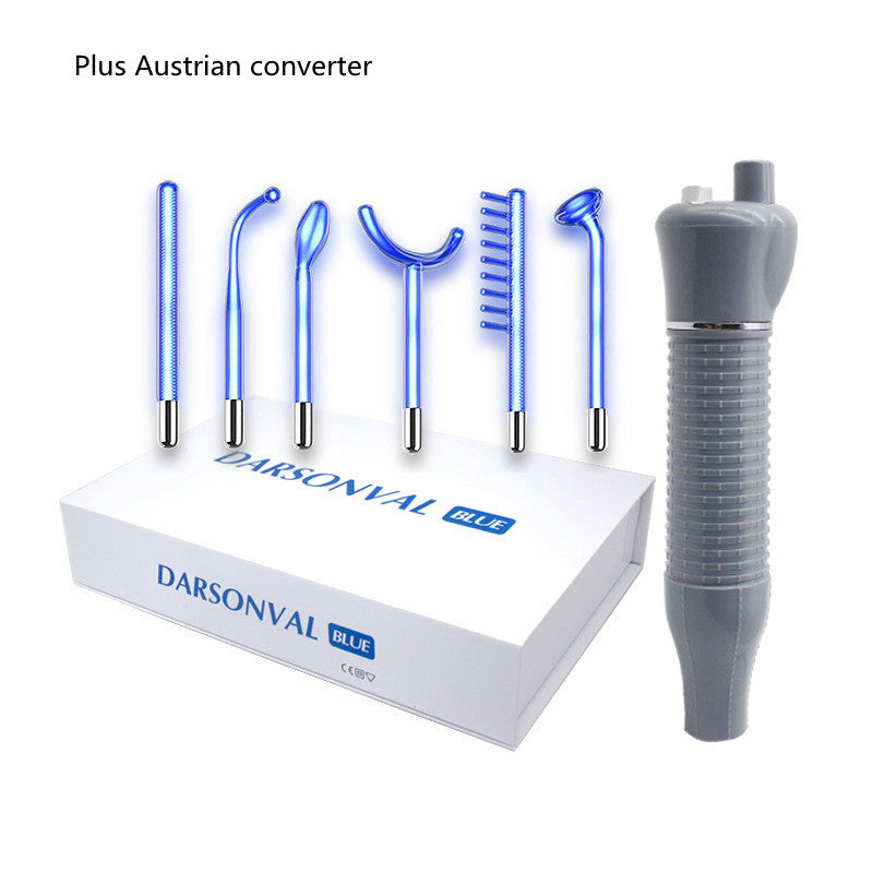 6 Piece High Frequency Electrotherapy Ozone Skin Care Machine - Professional Facial Rejuvenation Device for Acne, Wrinkles & Anti-Aging - Perfect for Home Spa & Salon Treatments