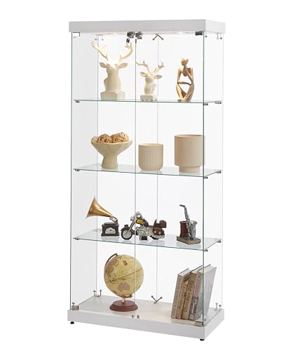 White With 4 Shelves,led