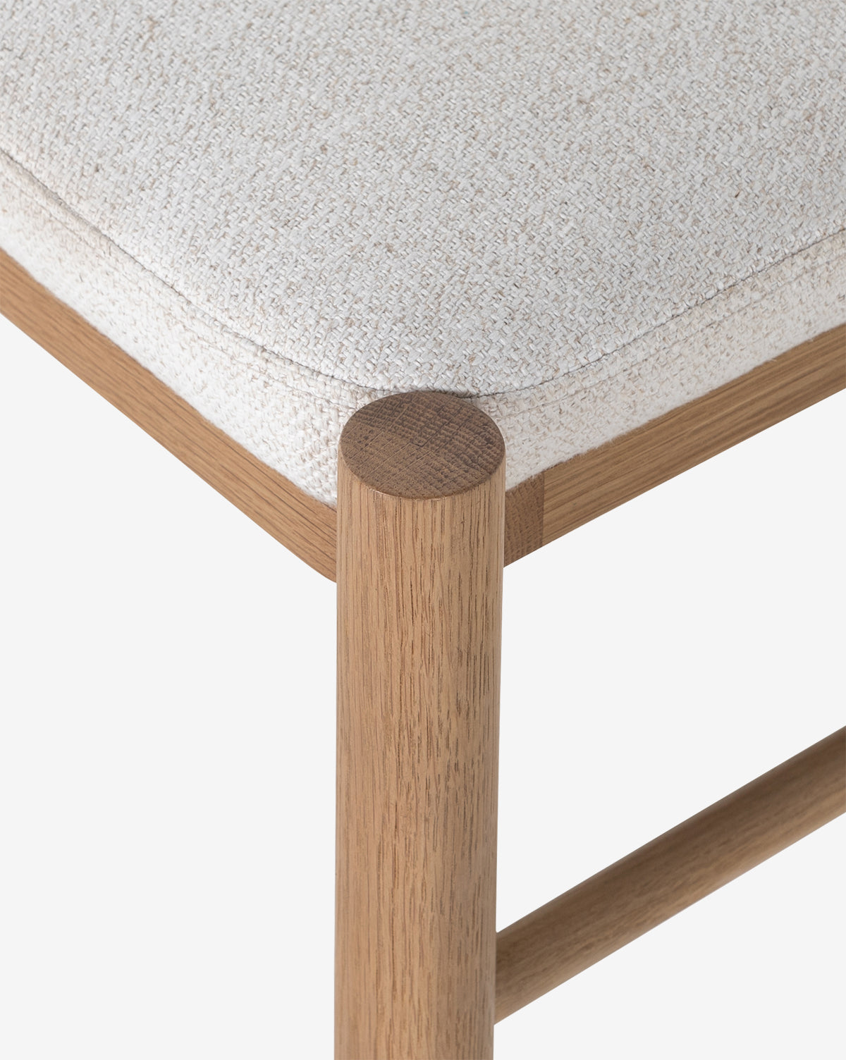 Vasco Dining Chair - Modern Wooden Dining Room Chair with Upholstered Seat - Perfect for Kitchen, Dining Room, and Home Office Use