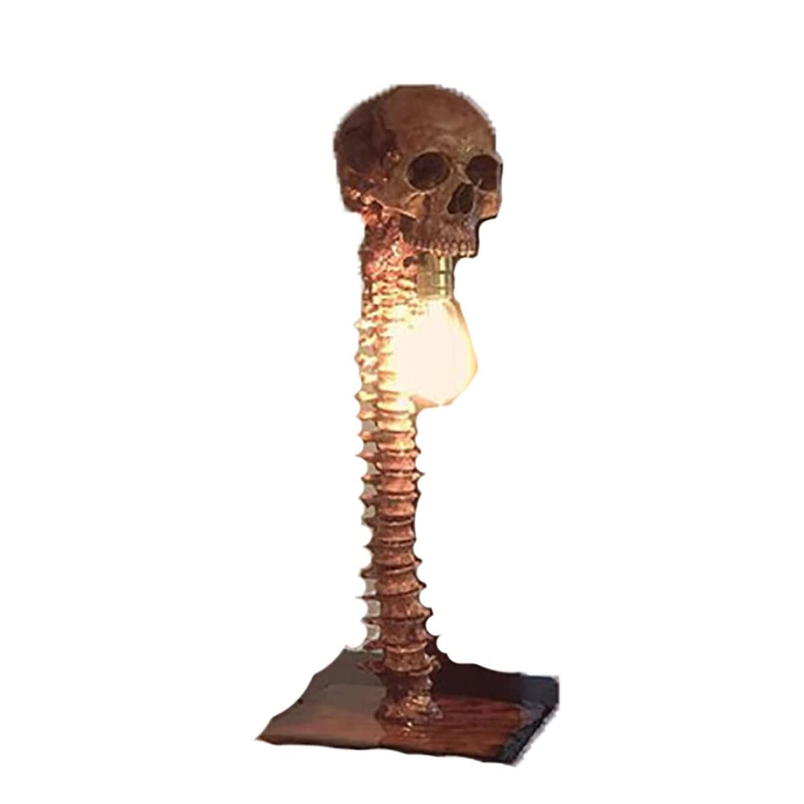 OLLIE-HAO LED Skeleton Lamp - 3D Skull Night Light for Halloween Party Decor, Bar Restaurant Lighting, Home Corridor & Loft Decoration (Color: A) | Spooky Ambient Lighting for Themed Events & Gothic Interior Design