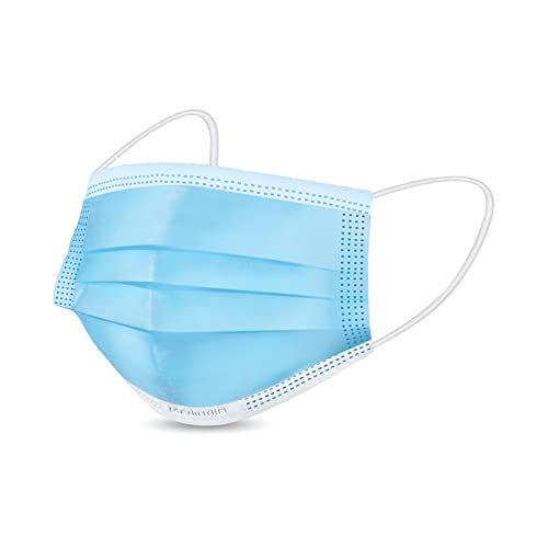 Medinain 3-Ply Disposable Face Mask - Non-Woven Surgical Mask with 95% Filtration Efficiency - CE, ISO & WHO GMP Certified - Comfortable for Daily Use, Travel & Healthcare Protection