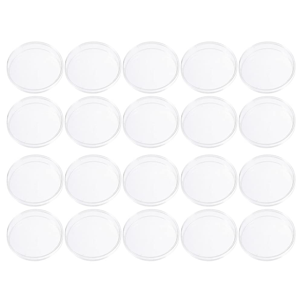 Baluue 20pcs 70mm Plastic Petri Dish with Lid - Sterile Lab Culture Dishes for Plant Cell Tissue, Bacteria Culturing | Science Classroom, Microbiology Lab, Home Experiments, STEM Education