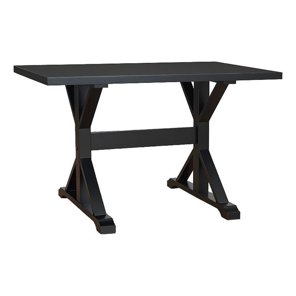 Antique Black Trestle Desk for Home Office & Study