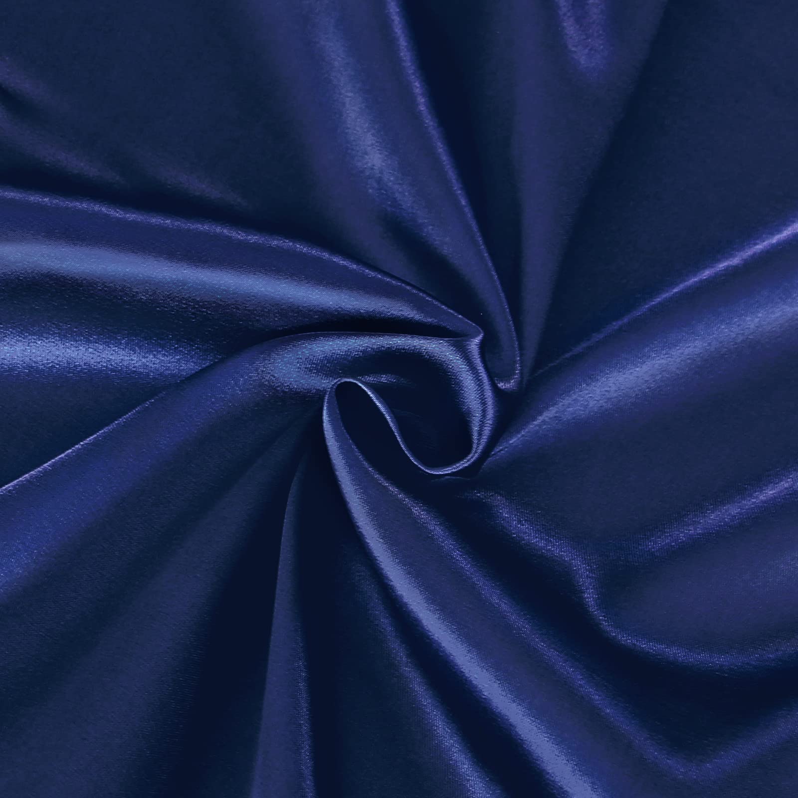 Premium Satin Crib Sheets - Ultra Soft & Silky 2-Piece Pack n Play Mattress Cover for Baby Boys & Girls | Hypoallergenic & Gentle on Hair & Skin | Navy Blue Nursery Bedding | Perfect for Nursery, Daycare & Travel