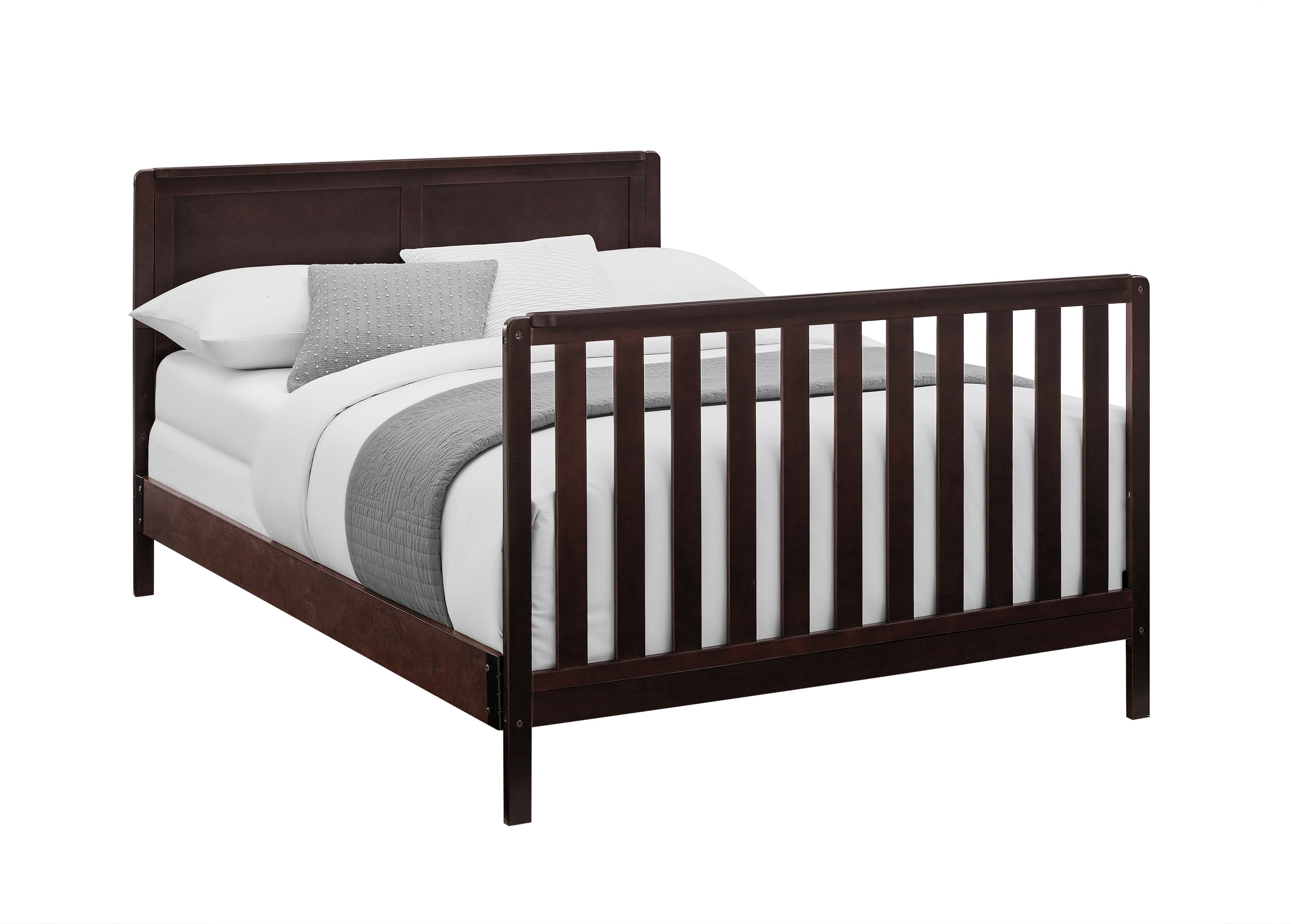 Hartley 6-in-1 Convertible Baby Crib - Toddler Bed & Full-Size Bed Frame - Nursery Furniture for Boys & Girls - Perfect for Newborn to Teen Years