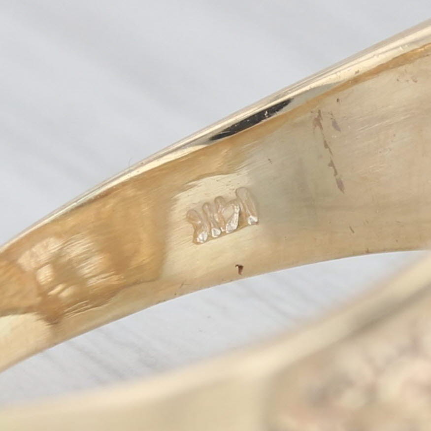 0.20ctw Lab-Created Diamond & Ruby Horseshoe Horse Ring - 14K Gold Western Jewelry - Size 11.5 - Perfect for Cowboy Boots, Rodeo Events & Western Fashion Accessories