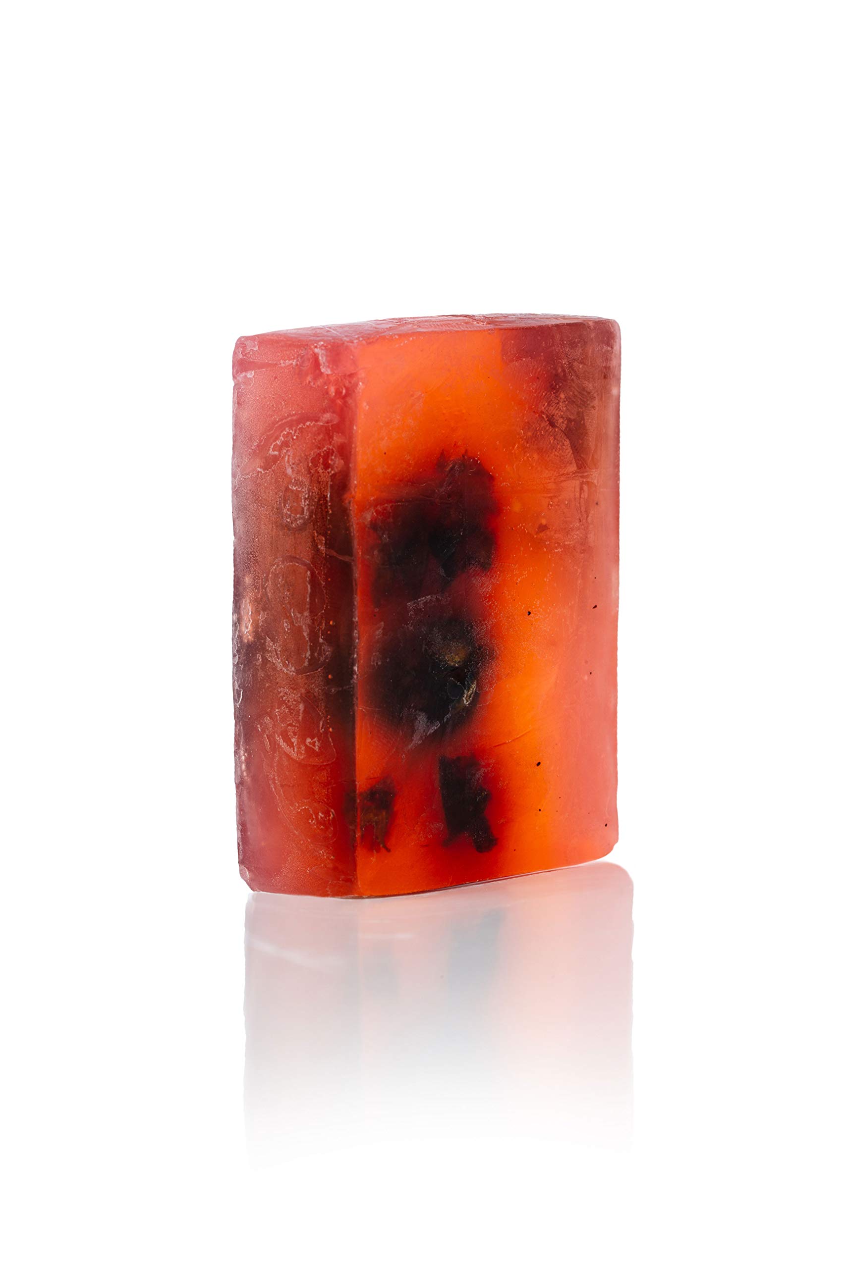 SABUN CO. Rose Oil Soap - 100% Natural Handmade Glycerin Soap with Rose Essential Oil & Petals - pH Balanced Moisturizing Bar for Sensitive Skin & Face Care (4.23oz/120g) - Perfect for Daily Cleansing, Spa Treatments & Gift Giving