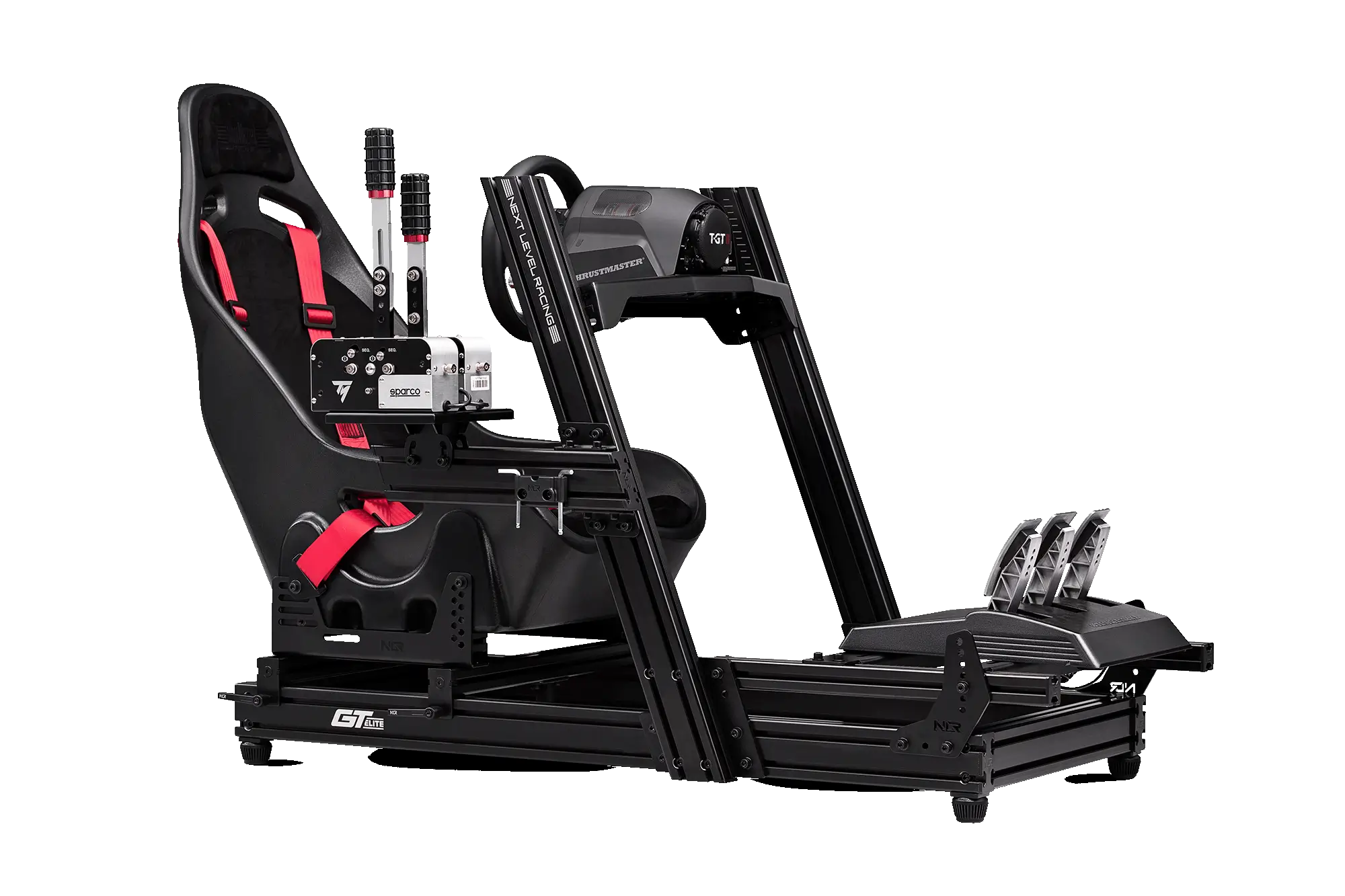 Next Level Racing GTElite Aluminum Simulator Cockpit - Wheel Plate Edition | Premium Racing Cockpit Frame for PC & Console Gaming | Perfect for Home Racing Simulators & Esports Setups