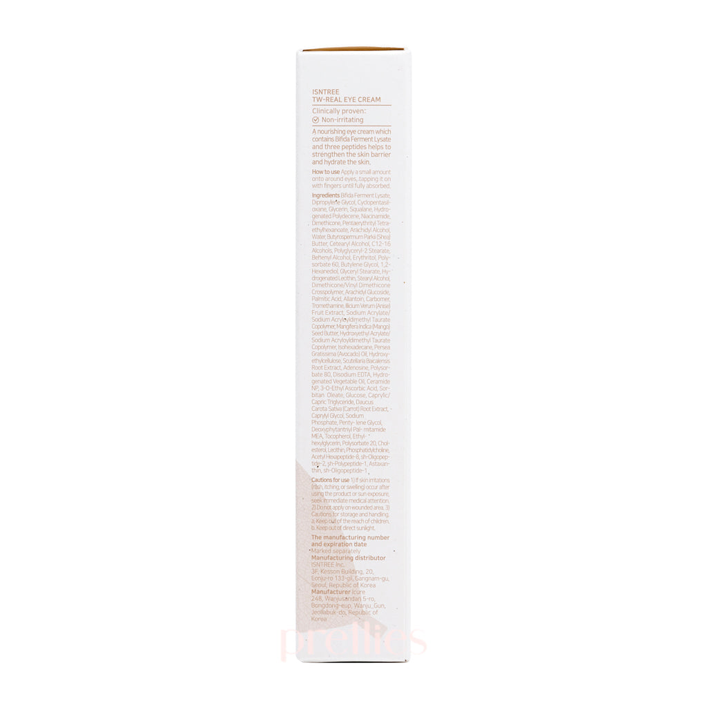 Isntree TW Real Eye Cream 30ml - Anti-Aging & Hydrating Eye Treatment for Dark Circles & Wrinkles - Perfect for Night & Day Use