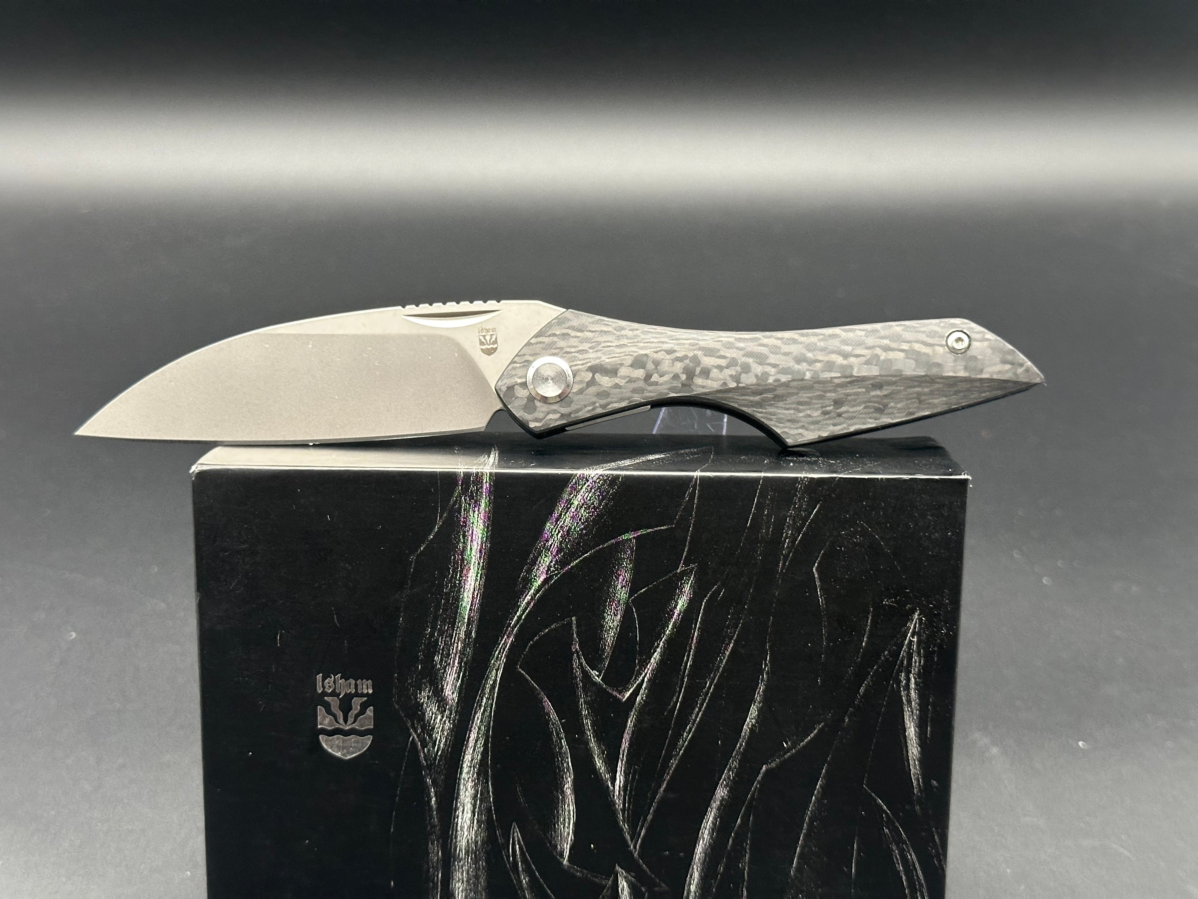 Premium Carbon Fiber Pocket Knife with Satin M390 Blade - Clip Point Design for EDC, Outdoor Adventures & Tactical Use