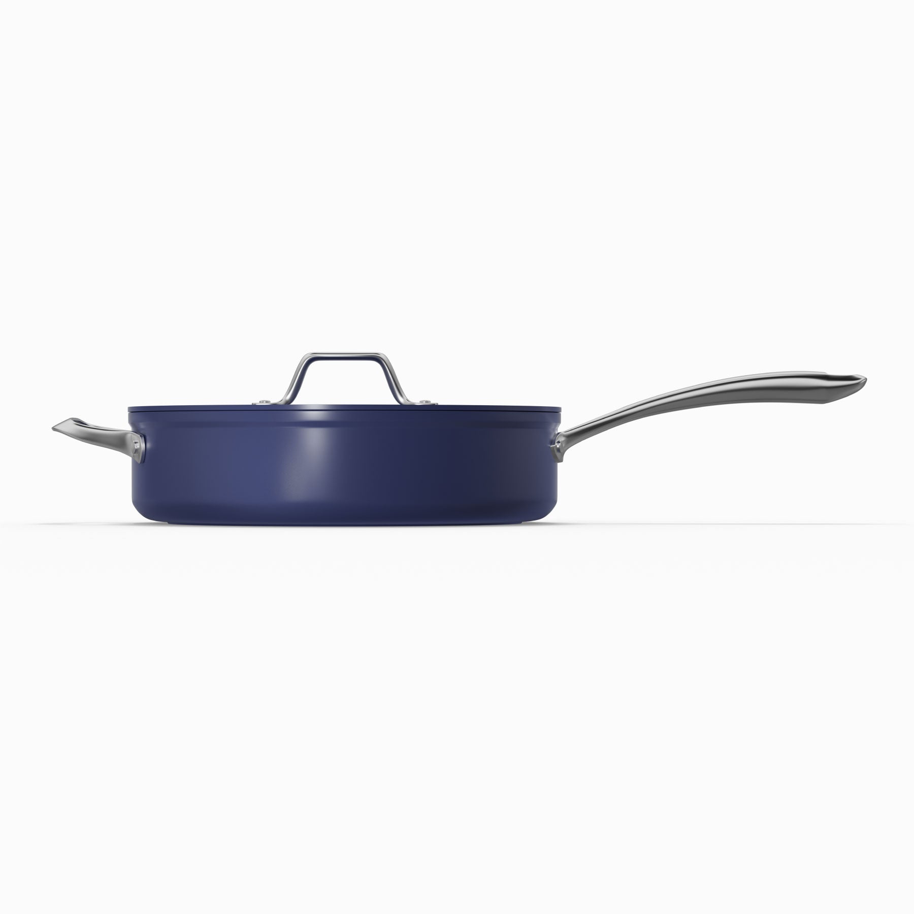 Ciarra Beyond 4.4QT Nonstick Saute Pan with Lid - Midnight Dream Color, Induction Compatible Cookware for Frying, Searing & Simmering | Perfect for Home Kitchen, Restaurant & Camping Cooking