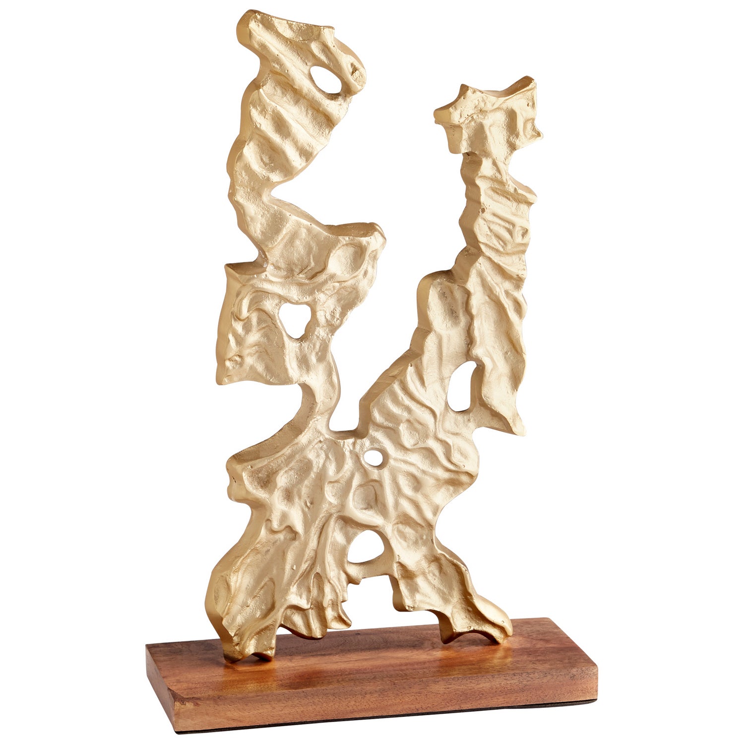 Cyan Design 10697 Ornate Abstract Sculpture in Gold - Elegant Home Decor for Living Room, Office & Gifts