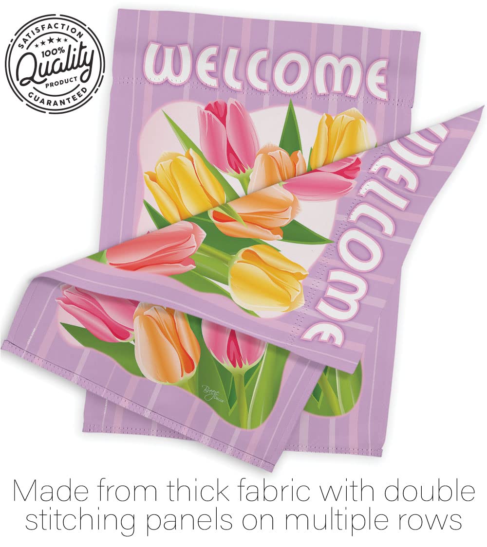 Tulips Spring Floral House Flag 28x40