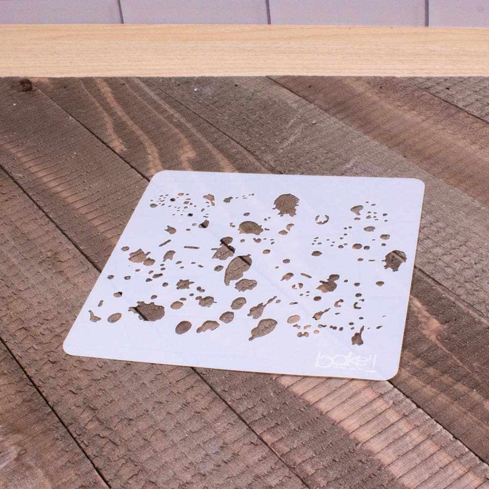5x5 Paintball Splash Print Stencil - Reusable DIY Craft Template for T-Shirts, Canvas & Wall Art - Perfect for Spray Painting, Graffiti & Custom Designs
