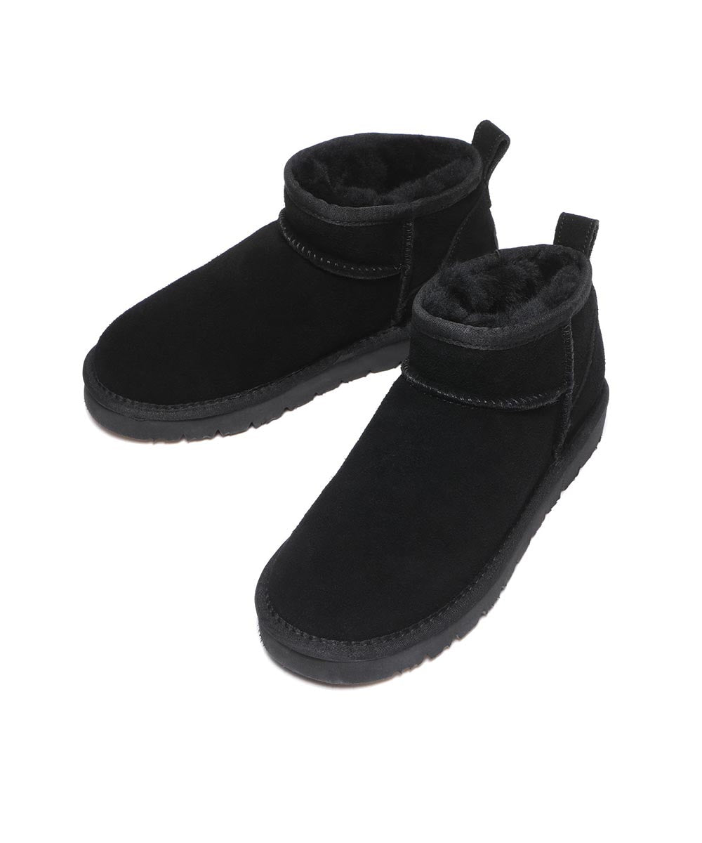 Women's UGG Classic Ultra Mini Boots - Genuine Sheepskin Winter Booties for Women - Cozy & Comfortable for Cold Weather, Snow Days & Casual Outfits