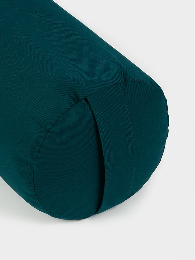 Organic Buckwheat Yoga Bolster Pillow - EU Certified for Meditation, Yoga & Relaxation - Perfect for Home, Studio & Travel Use