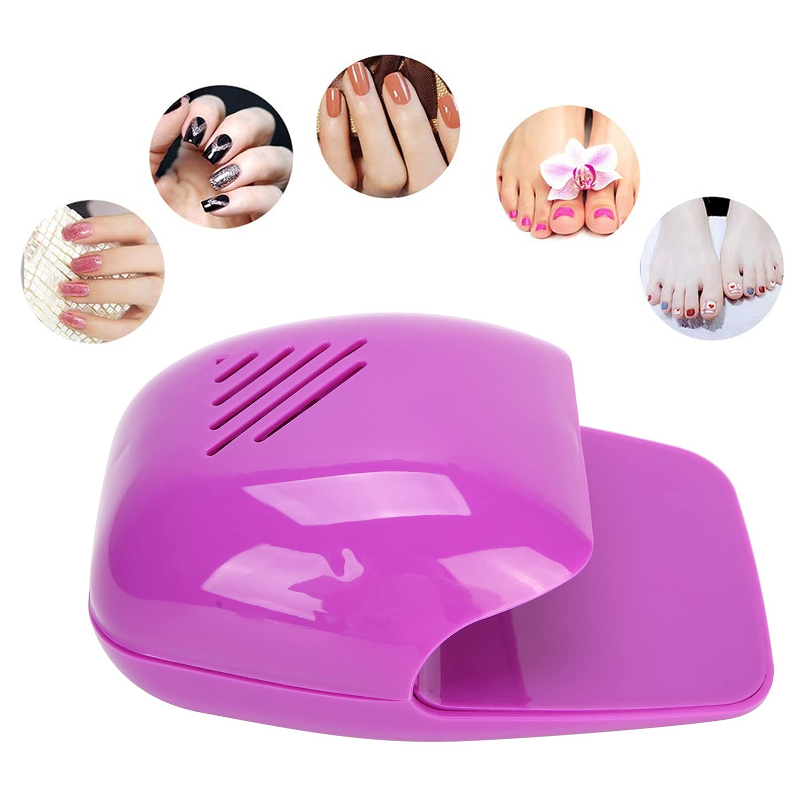 Professional Portable Nail Dryer for Gel & Acrylic Polish - Fast Drying UV/LED Manicure Tool with Air Blower - Perfect for Home Salon, Nail Art & DIY Manicures