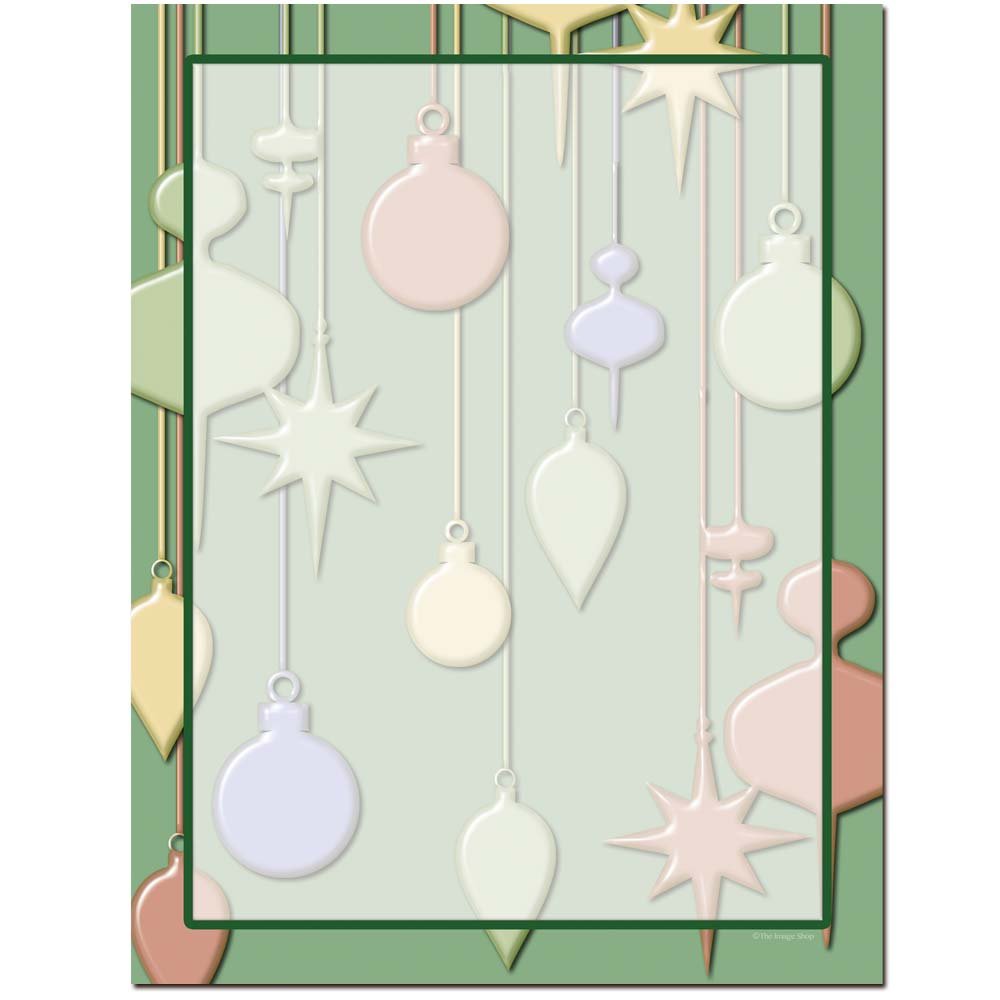 Laser & Inkjet Printer Paper - 25 Pack Hanging Ornaments Letterhead for Holiday Decorations, DIY Crafts, and Office Use