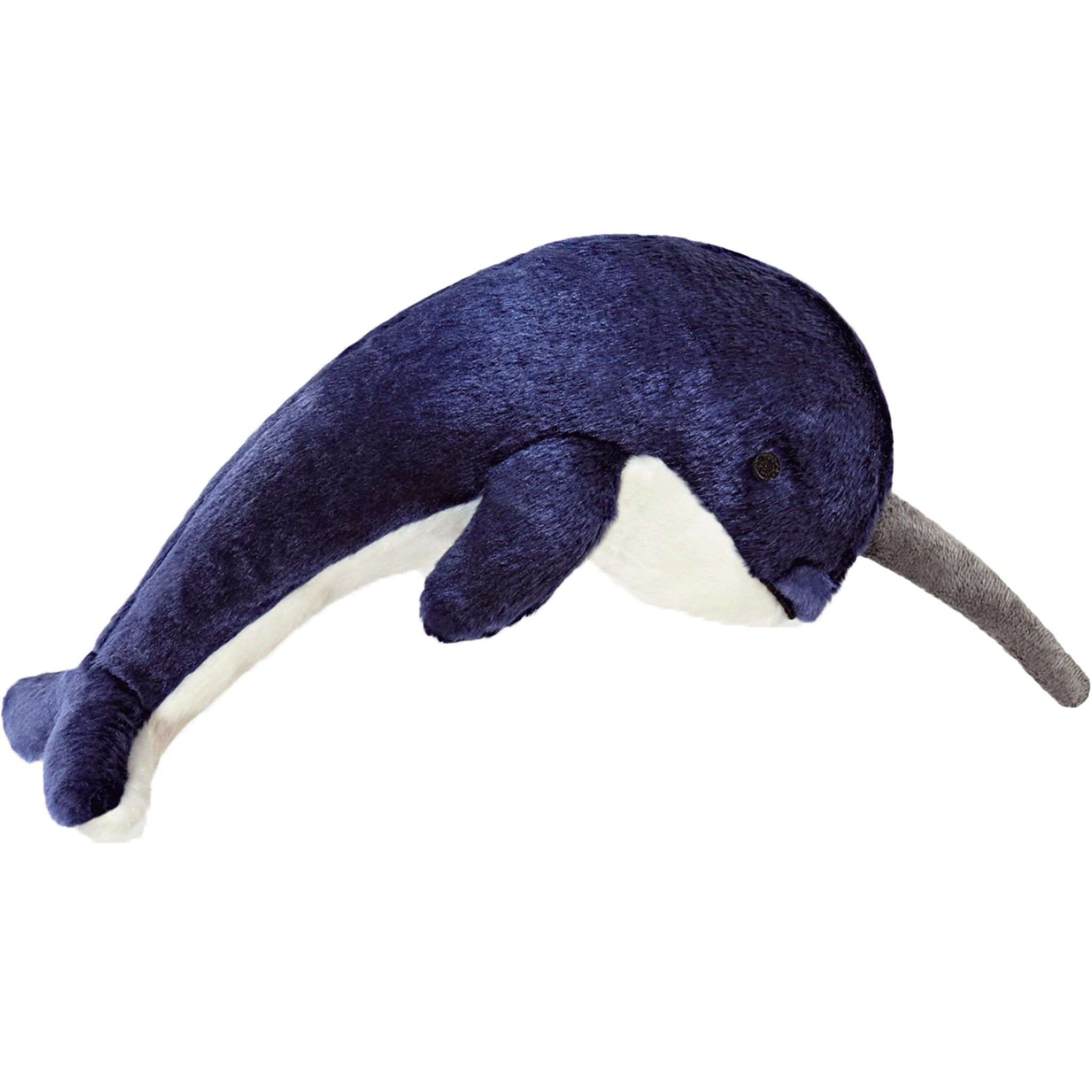Fluff & Tuff Bleu Narwhal Blue Dog Toy - Durable Chew Toy for Aggressive Chewers - Perfect for Indoor & Outdoor Playtime