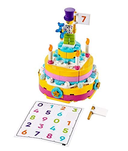 LEGO 40382 Birthday Set - Creative Building Blocks Toy for Kids & Adults - Perfect Gift for Birthday Parties & Celebrations - Fun DIY Construction Play for Family Bonding & STEM Learning