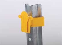 U Post Tape Insulator Yellow - 2332-25 | Electric Fence Insulator for U Posts | Perfect for Farm, Ranch & Livestock Fencing