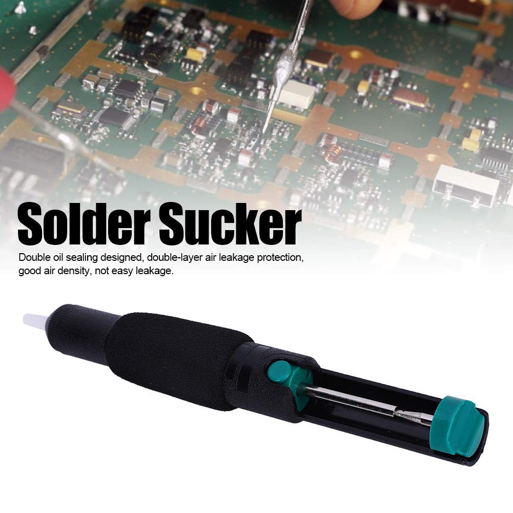 Bomba Desoldadora 366-D - Manual Anti-Static Solder Suction Pump for Tin Slag Removal, Welding Auxiliary Tool with Ergonomic Handle | Perfect for Electronics Repair, PCB Work & DIY Soldering Projects