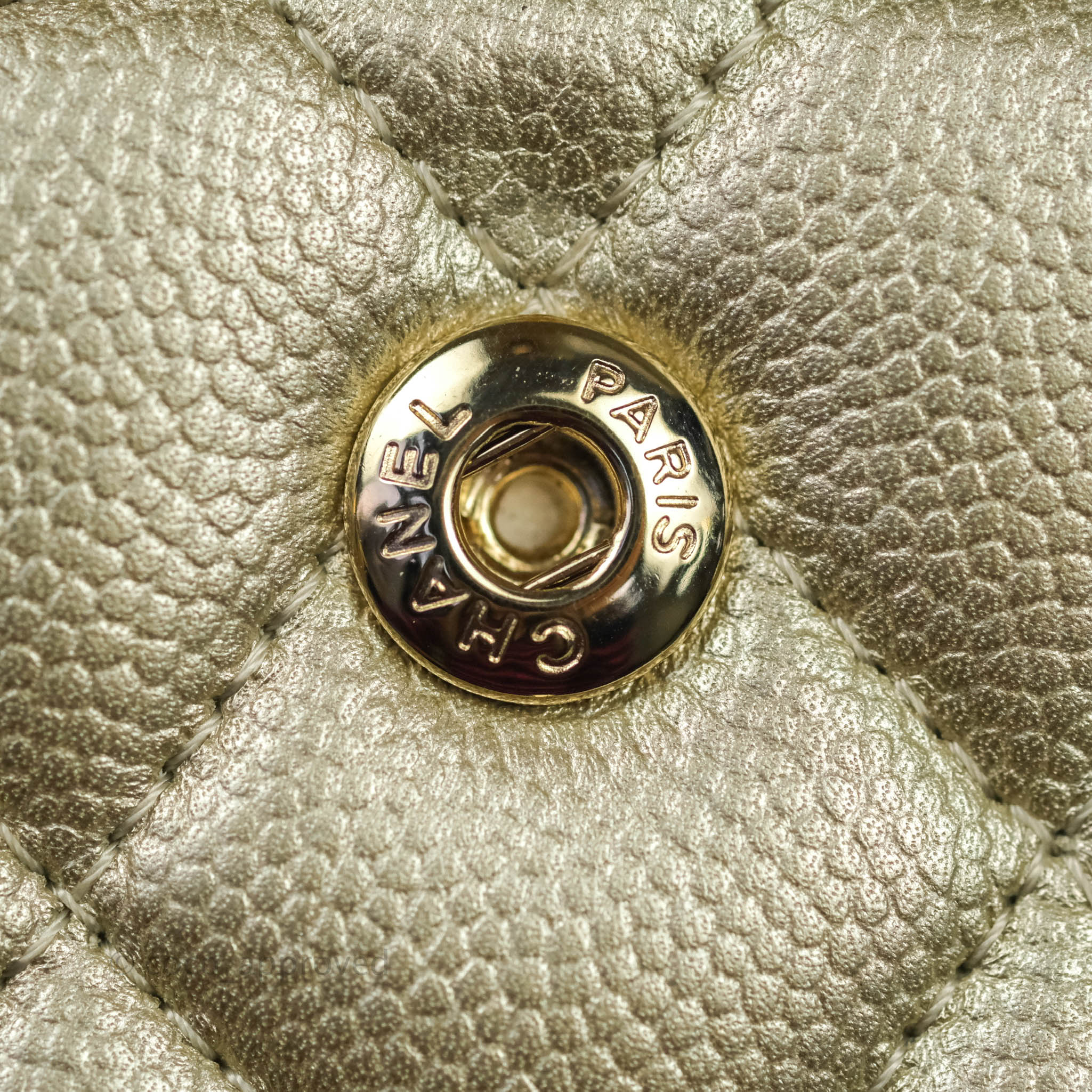 Chanel Classic Medium Double Flap Bag in Light Gold Caviar Leather with Gold Hardware | Luxury Designer Handbag for Women | Perfect for Work, Evening Events & Special Occasions