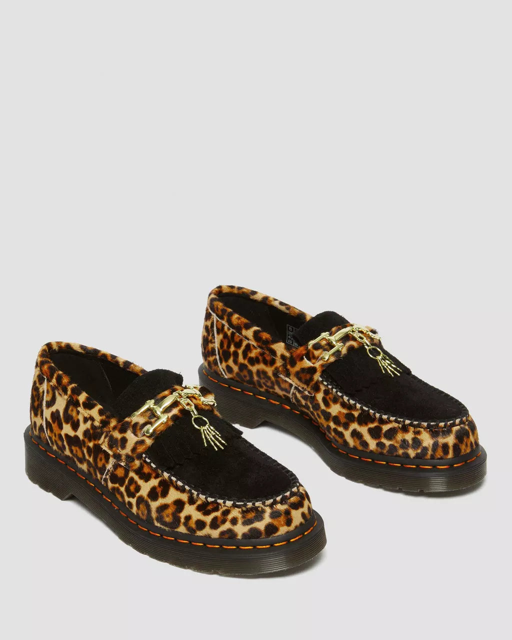 Adrian Hair On Leopard Print Snaffle Loafers - Stylish Women's Slip-On Shoes for Casual Outfits & Office Wear