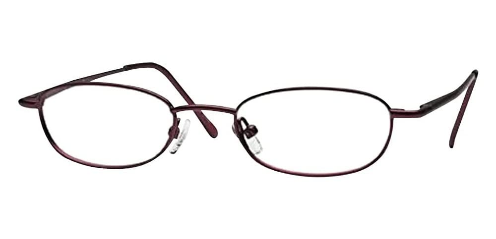 Multi-View Computer Reading Glasses - Model 13 - Wine Red Frame - +1.0 Magnification Strength - for Office Work, Screen Time & Book Reading