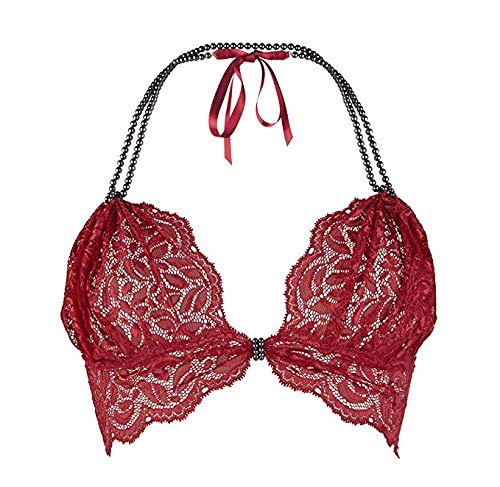 Paris Ebony Begos Bra BEGOS2 Red Plus Size - Comfortable Lace Underwire Bra for Women, Perfect for Everyday Wear, Date Nights & Special Occasions