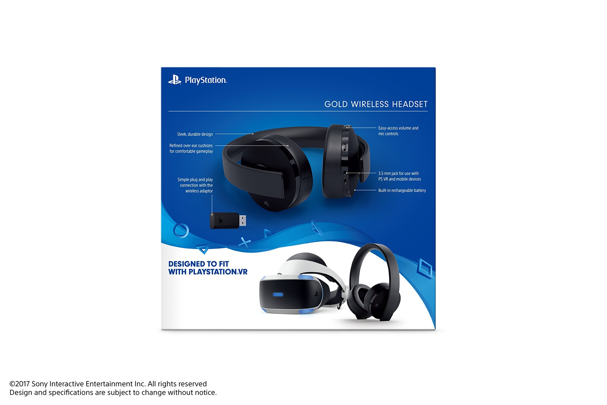 Renewed PlayStation Gold Wireless Headset for PS4 - Noise Cancelling Gaming Headphones with 3D Audio | Perfect for Online Gaming, Streaming & Virtual Meetings