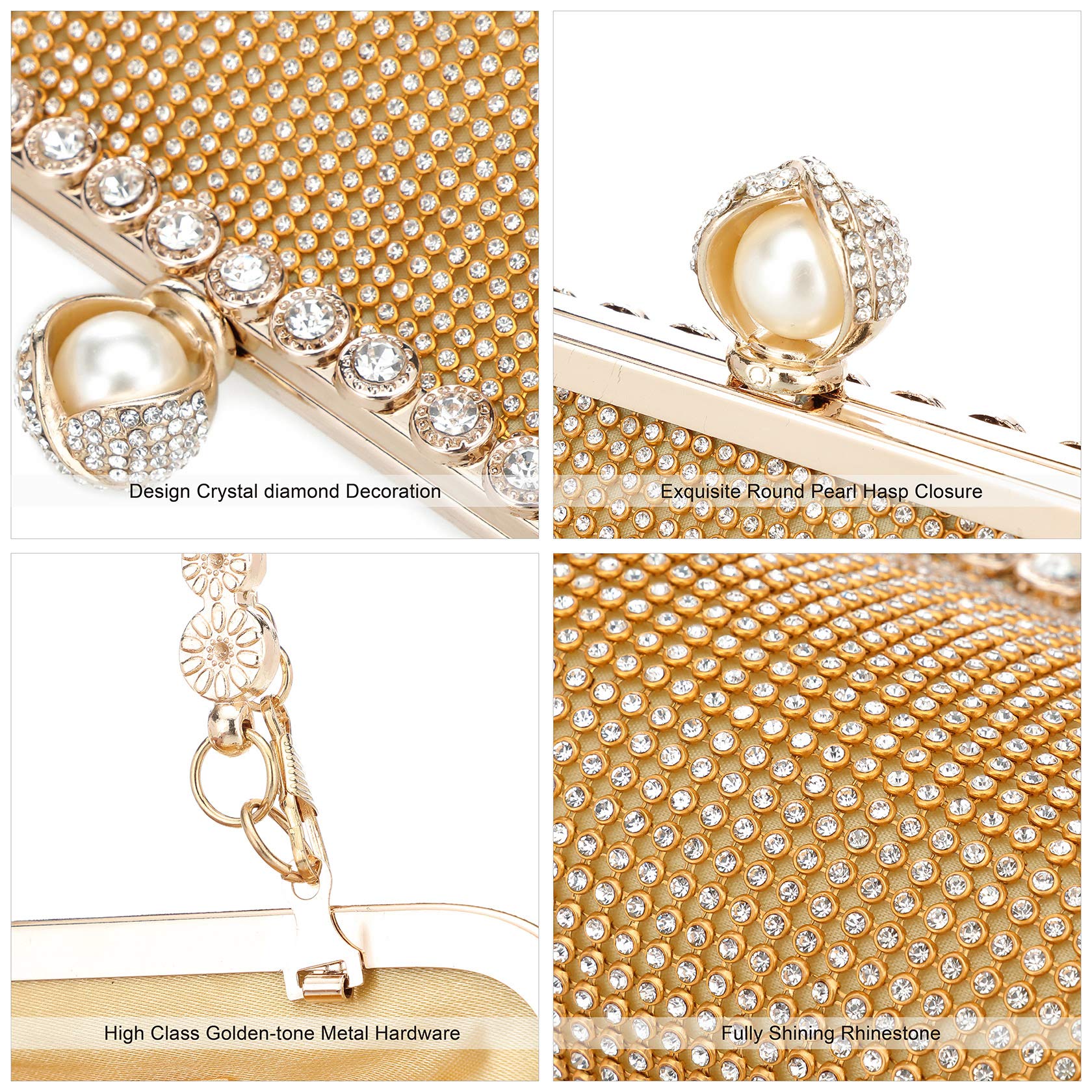 Mihawk Women's Evening Clutch Purses & Handbags - Elegant Party Clutches, Wedding Bags & Formal Event Accessories for Women | Perfect for Weddings, Galas, Prom & Special Occasions