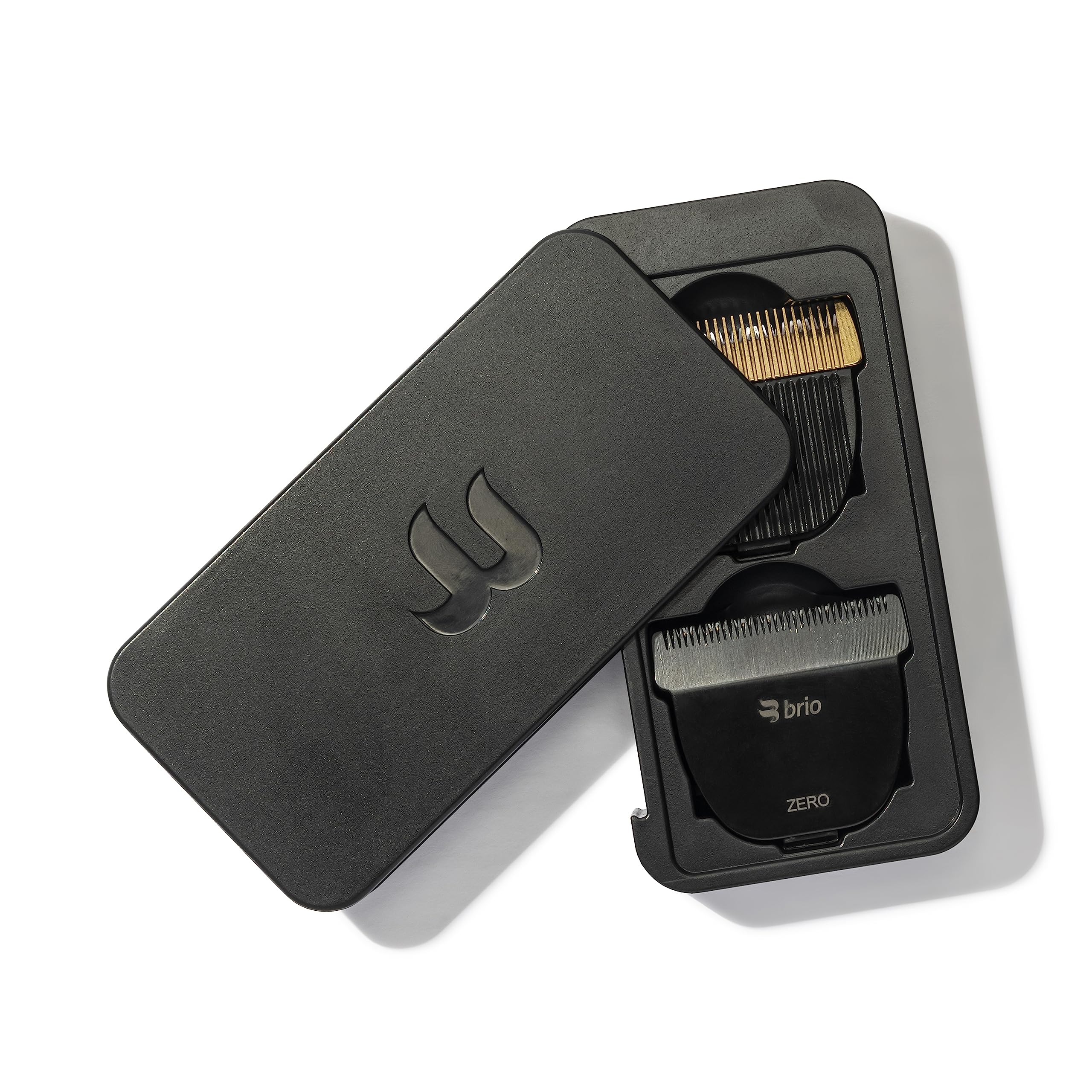 Brio Beardscape V1 & V2 Compatible Zero Blade Gold Trimmer Set with Body Blade & Case - Perfect for Home Beard Grooming & Travel Use
