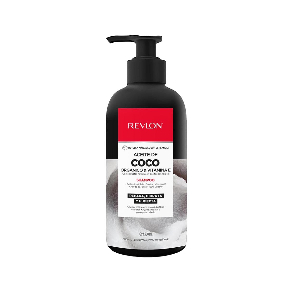 Revlon Coconut Oil & Shea Butter Shampoo - Hydrating & Nourishing for Dry, Damaged Hair - Perfect for Daily Use & Salon-Quality Results at Home