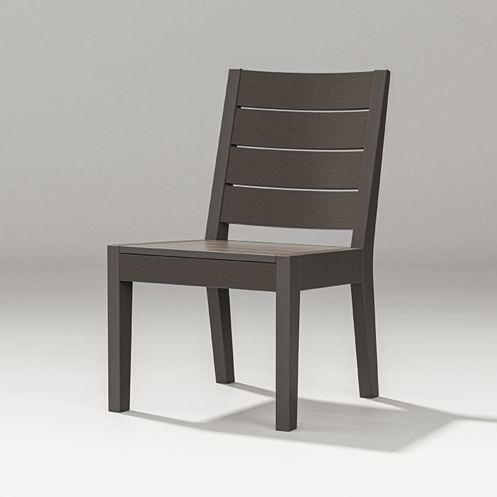 POLYWOOD Latitude Dining Side Chair - Weather-Resistant Outdoor Patio Furniture for Dining, Poolside, or Garden Use