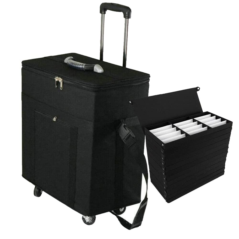 180-Slot Eyeglasses Organizer - Portable Optical Frame Display Case & Storage Box for Eyewear Collectors | Travel-Friendly Glasses Organizer with Trolley Handle | Perfect for Retail Stores, Home Organization & Travel Accessories
