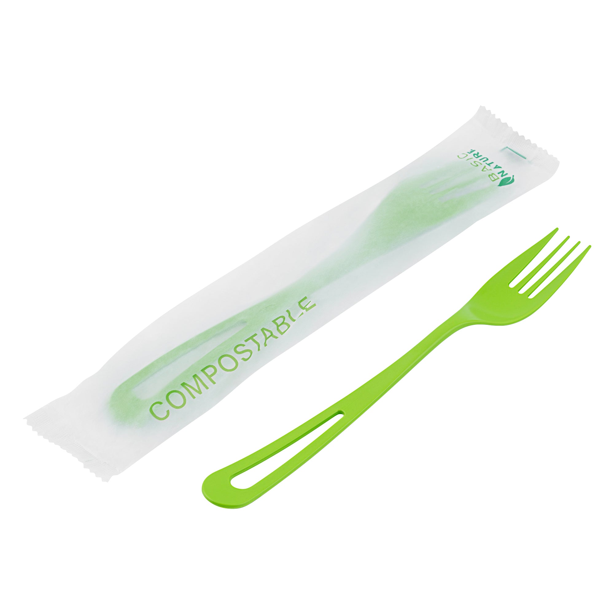 Eco-Friendly Compostable CPLA Plastic Forks - 250 Count Box, Heat Resistant & Biodegradable Cutlery for Parties, Picnics, and Outdoor Events