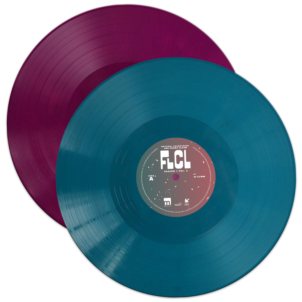 FLCL Season 1 Vol. 2 Original Soundtrack & Drama Album 2xLP Vinyl Record - Perfect for Anime Collectors & Music Enthusiasts